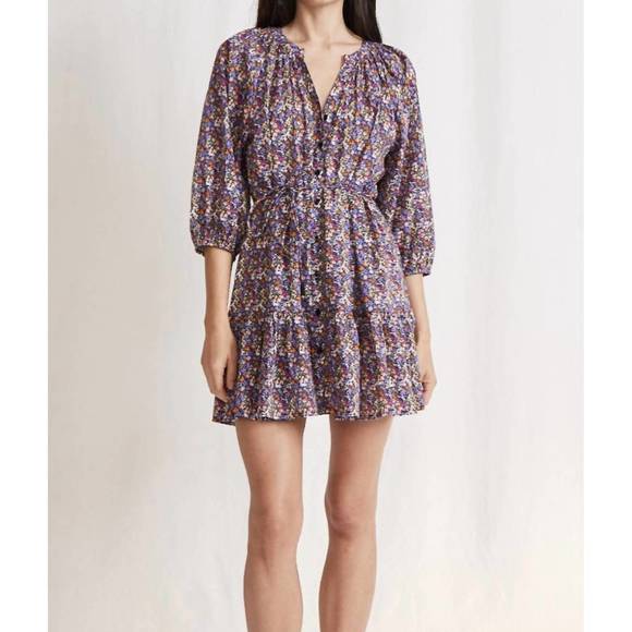 NEW APIECE APART mini mitte dress in bettina floral multi - Picture 1 of 1